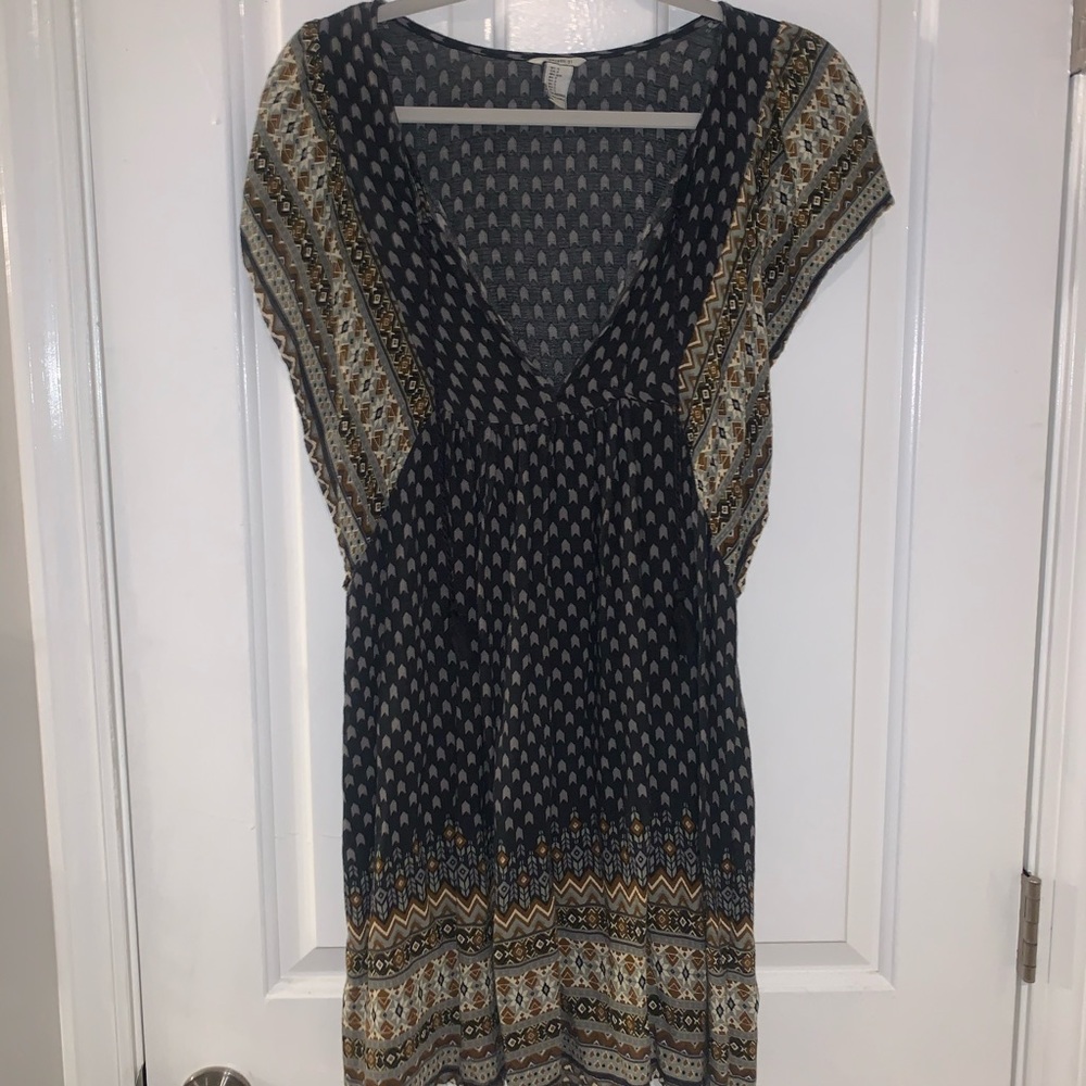 Blue patterned Forever 21 tunic